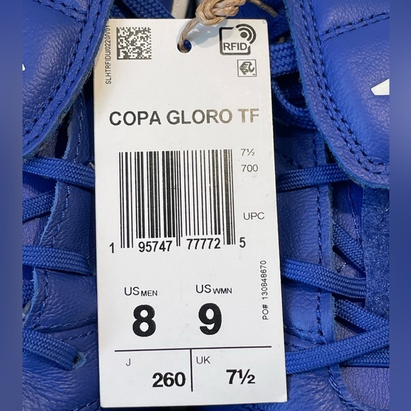 Adidas Copa Gloro TF ‘Lucid Blue’ (size mens 8/wmns 9) - Picture 5 of 10